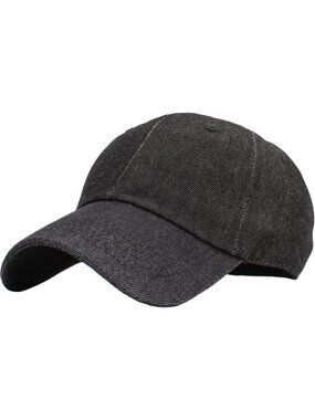 〽️Unisex Denim Black Adjustable Low Crown Baseball Cap Classic Cotton Plain Dad